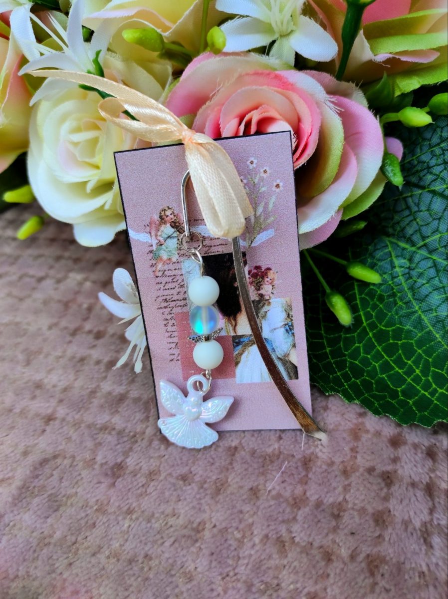 Angyalos holdkő könyvjelző